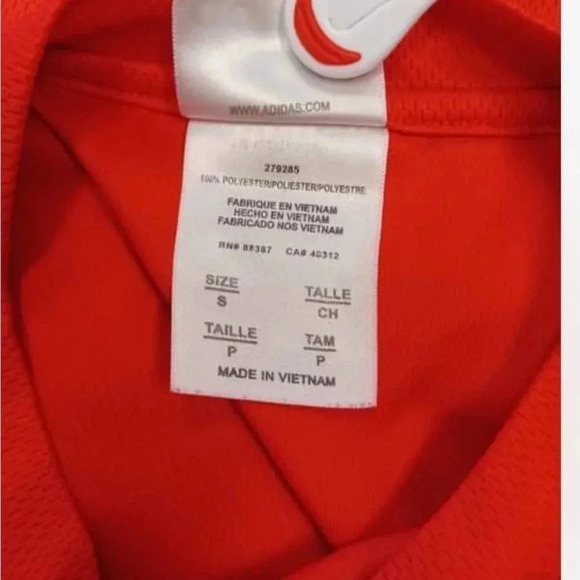 💥HOST PICK💥 Adidas Snap Crackle Pop Short  Red Sleeve Top Size Small - Picture 6 of 8